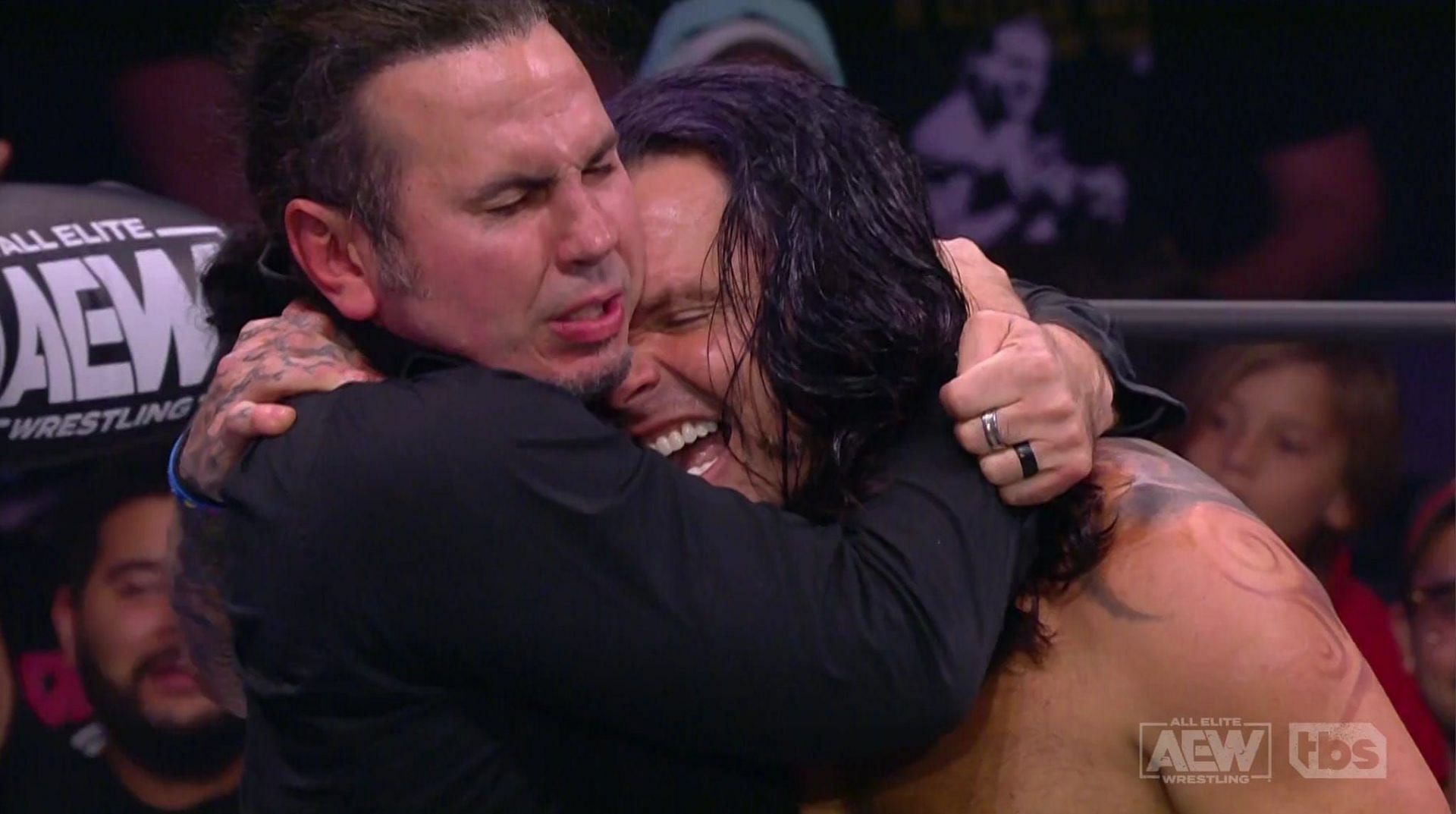 The Hardy Boyz shared a reunion on AEW Dynamite