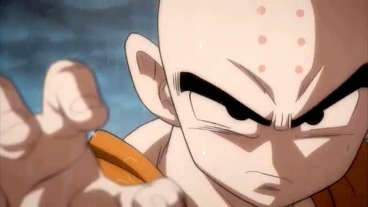 Krillin as seen during the &lsquo;Super&rsquo; anime (Image via Toei Animation)