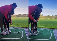 [WATCH] Suresh Raina gives golf lessons to daughter Gracia in endearing video