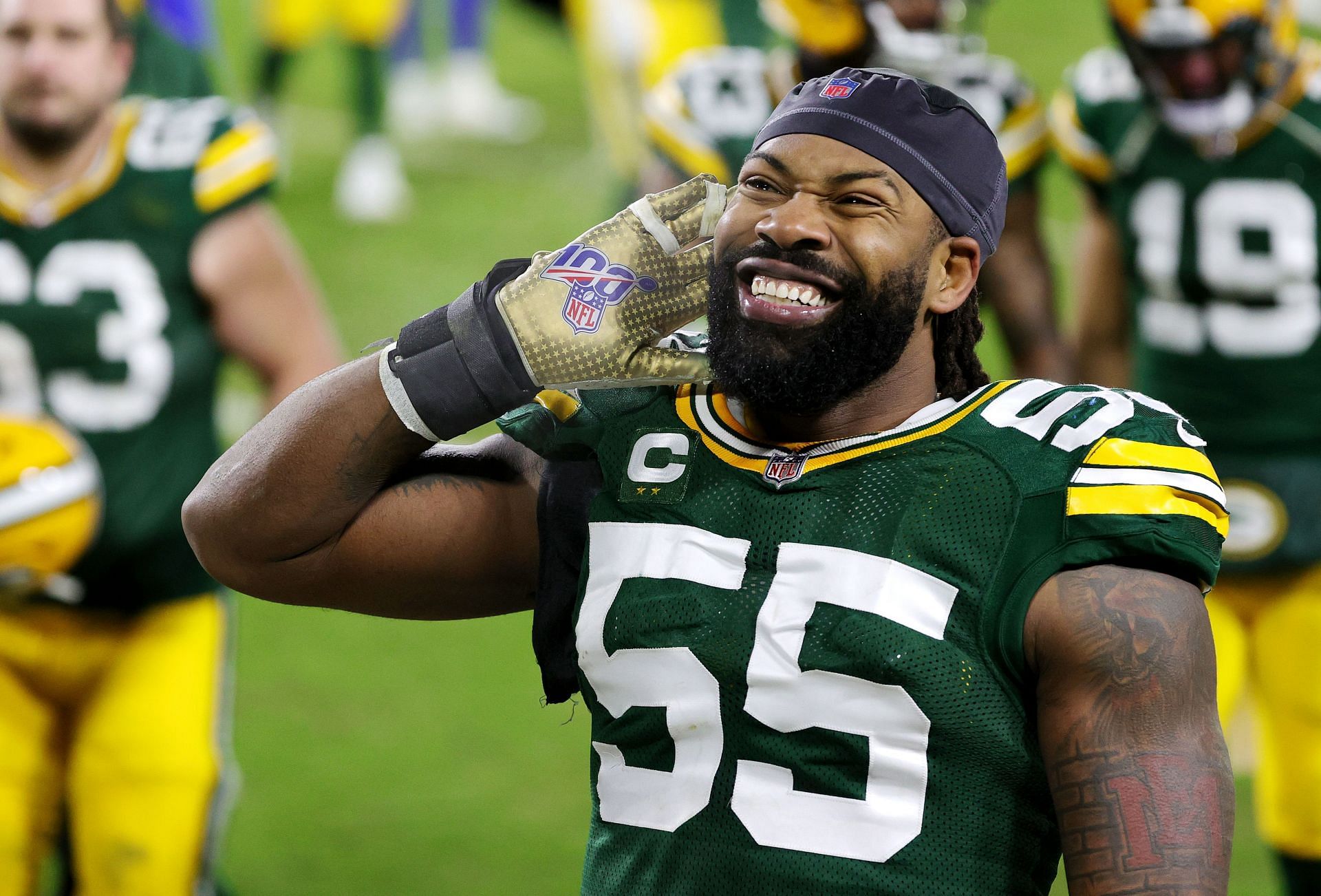 Green Bay Packers edge rusher Za&#039;Darius Smith.