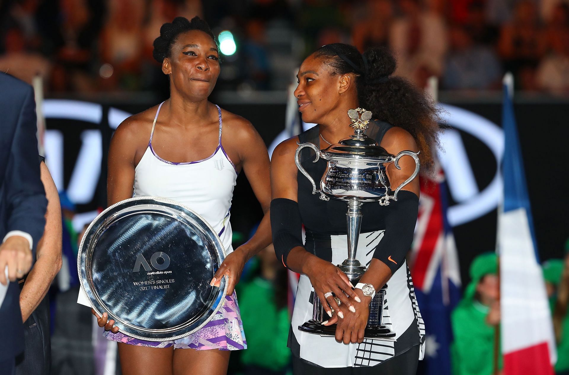 Venus a Serena Williamsové na Australian Open 2017.