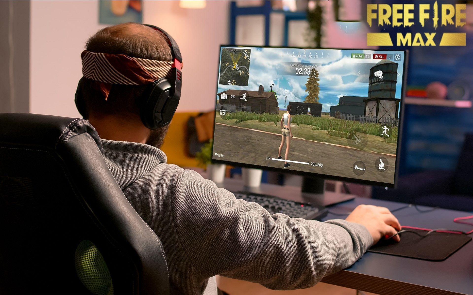 With the usage of emulators, Free Fire MAX can be accessed on PCs (Image via Sportskeeda)