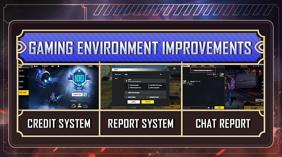 The report system has been improved (Image via Garena)