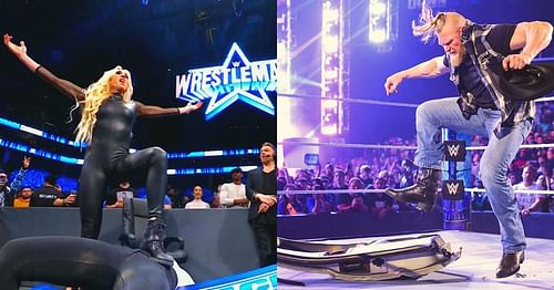 We got a huge face-off between Rousey and Flair while Reigns narrowly escaped a serious attack