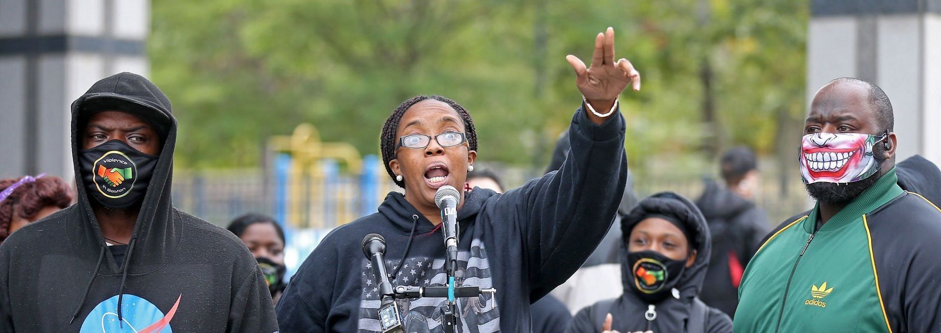 Monica Cannon Grant is an activist and community organizer from Boston (Image via Matt Stone/Getty Images)