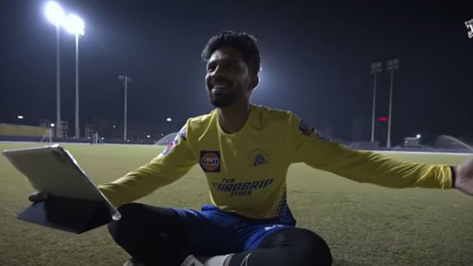 [Watch] CSK star Ruturaj Gaikwad wishes teammate R Sai Kishore on his wedding in a funny way ahead of IPL 2022
