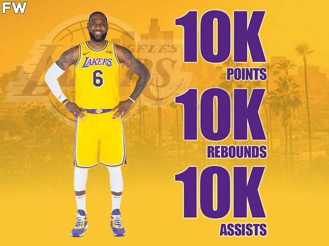 ICYMI: LeBron James scribes his unique achievement on the game ball after becoming the first player with 30k points, 10k rebounds and 10k assists