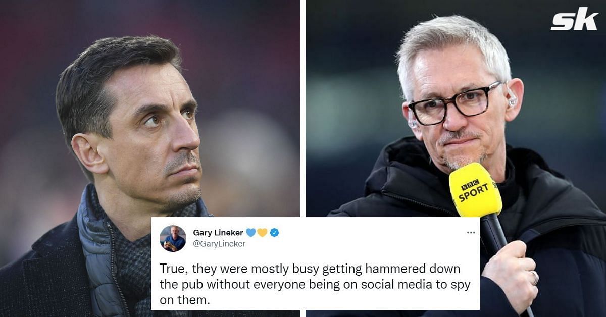 Gary Linker hits back at Gary Neville for his comment on Manchester United players after UCL exit
