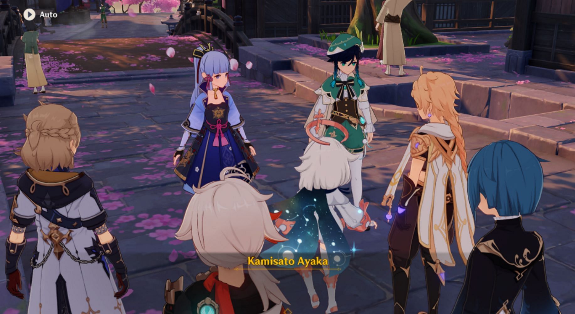 A screenshot featuring a motley crew of characters (Image via Yukikami)