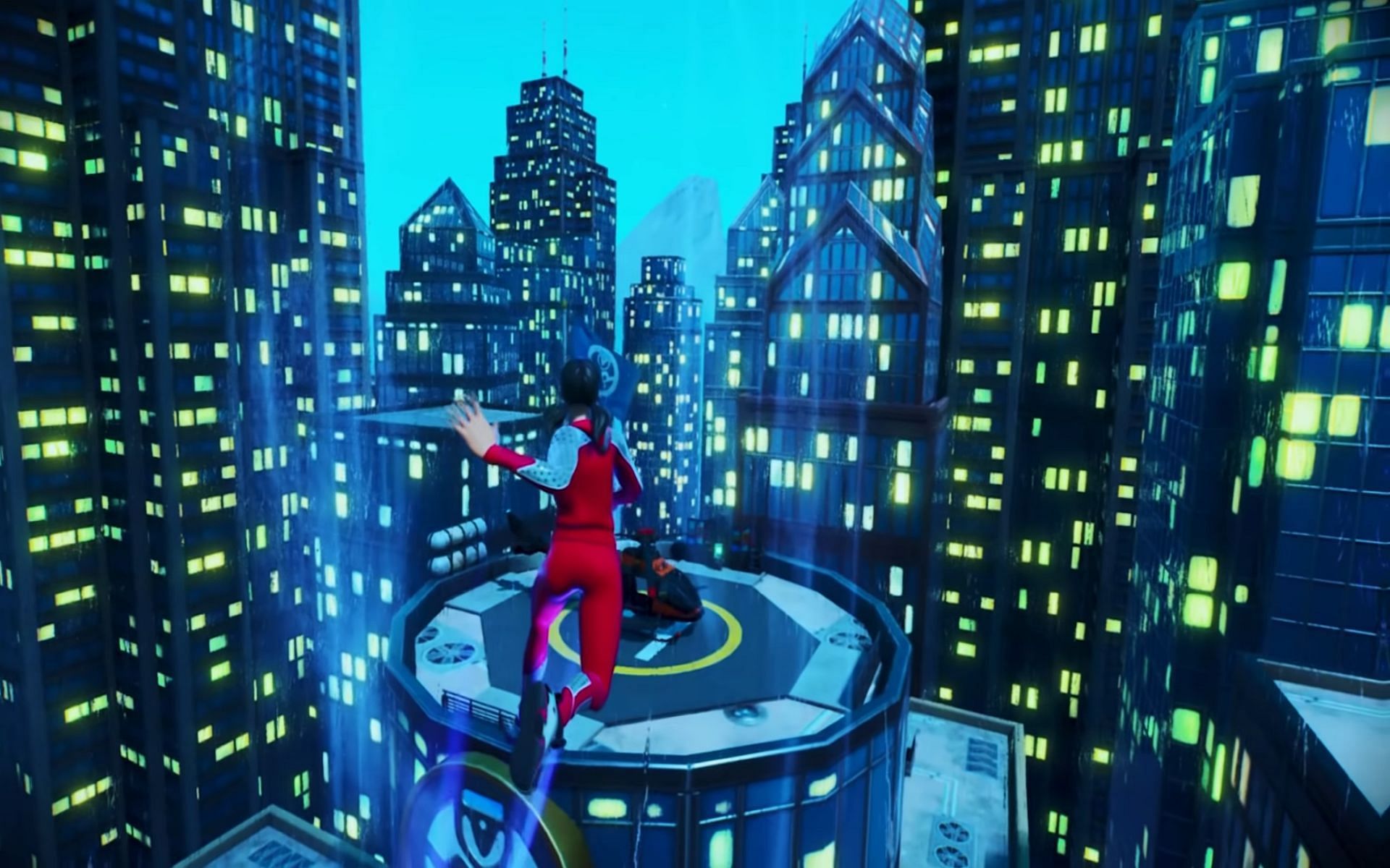 Fortnite x Mirror&#039;s Edge, unofficially (Image via YouTube/12th Hour)