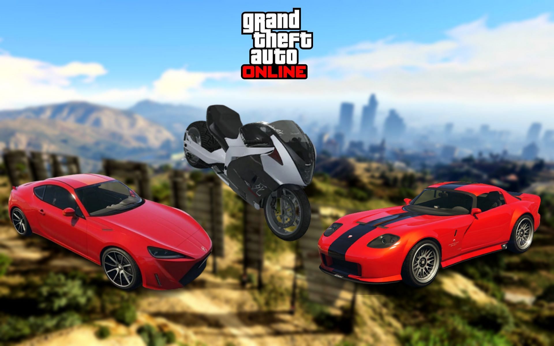 Some of the fastest vehicles in GTA Online&#039;s new edition (Image via Sportskeeda)