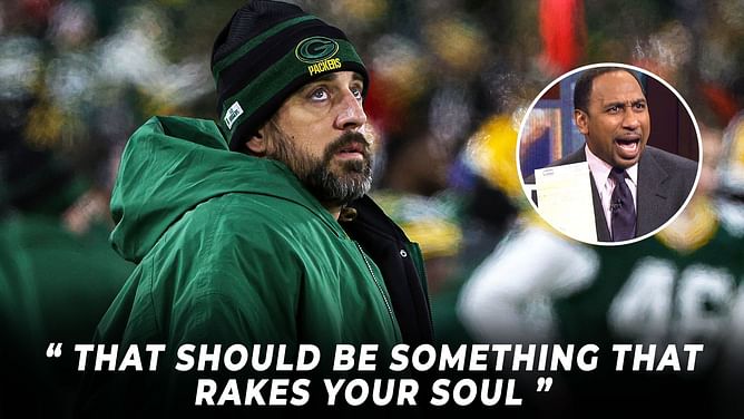 “That should be something that rakes your soul” - Stephen A. Smith blasts Aaron Rodgers for not making it to the Super Bowl with the Packers
