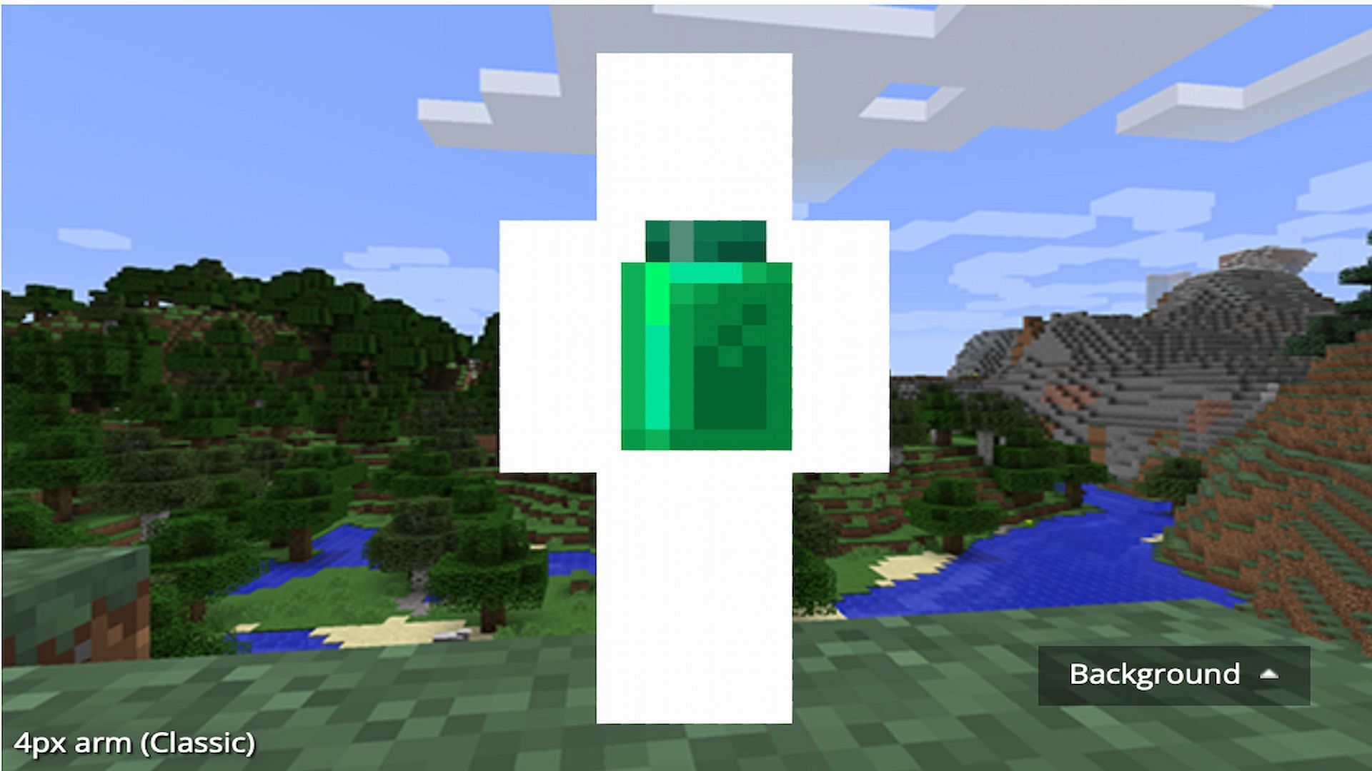Players can dress themselves up as a floating elixir (Image via Mojang/ www.minecraftskins.com)