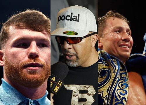 Canelo Alvarez (left), Joel Diaz (middle), Gennadiy Golovkin (right)