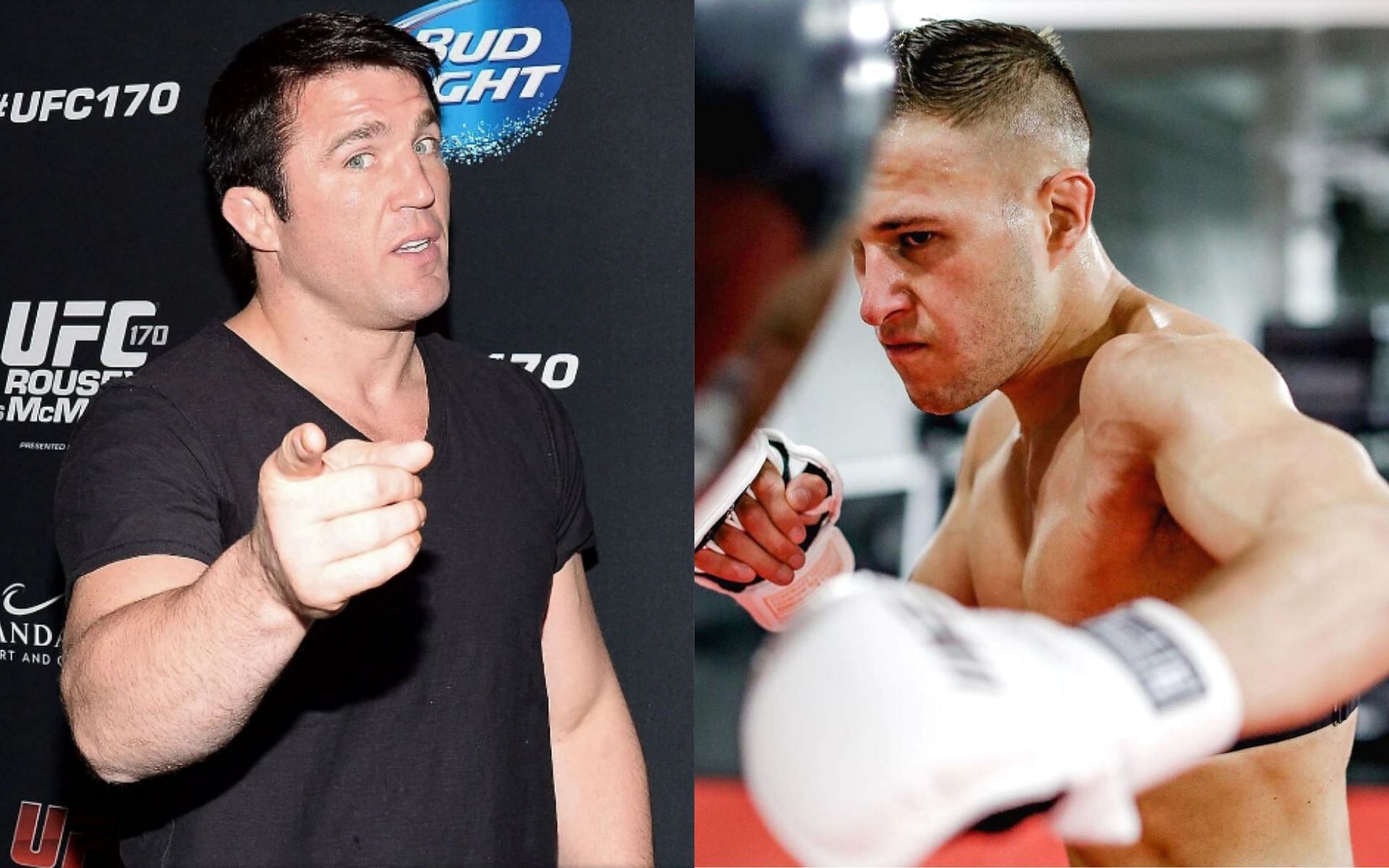 Chael Sonnen (left) says Kai Kara-France (right) should be fighting for the flyweight title [Images courtesy: Getty and @kaikarafrance via Instagram]