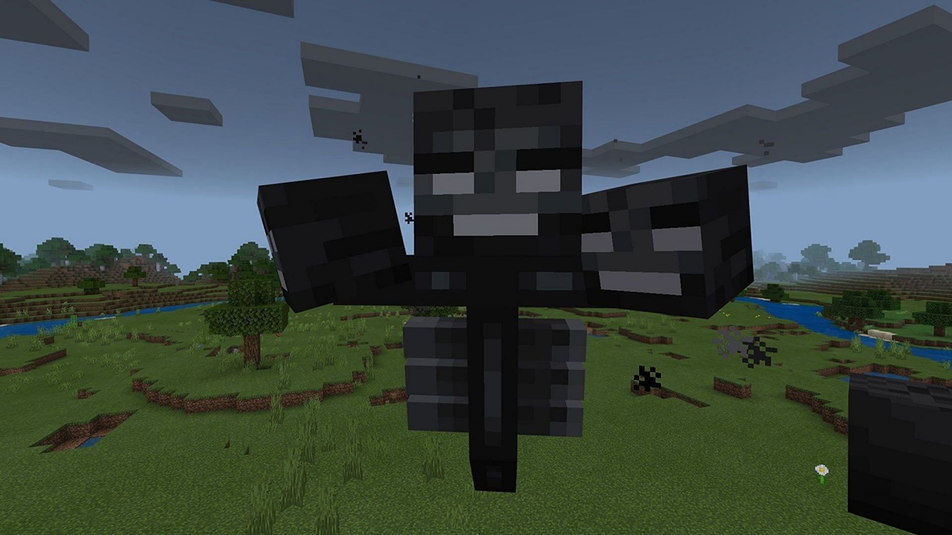 The Wither is a powerful boss that players can summon (Image via Mojang)