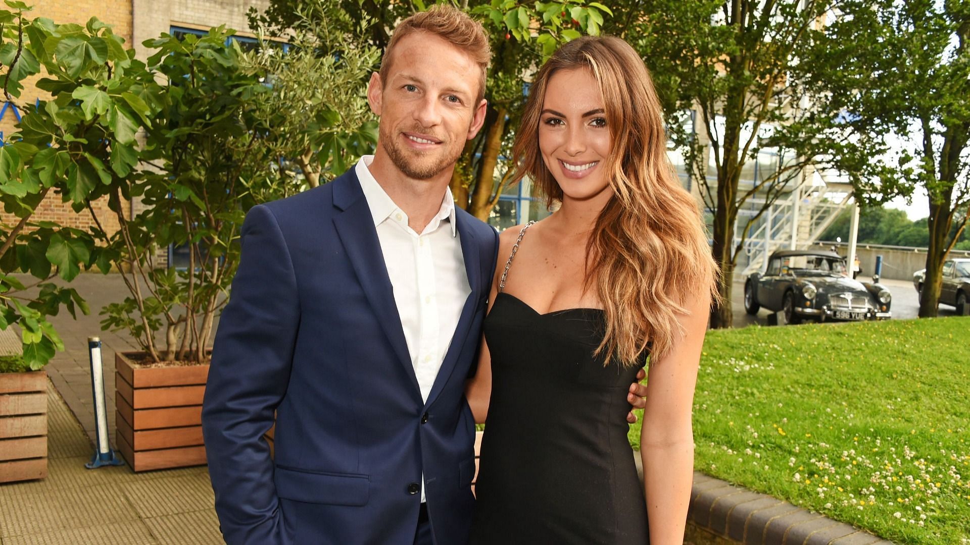 Jenson Buttons started dating model girlfriend Brittny Ward in 2016 (Image via Getty Images/ David M. Benett)
