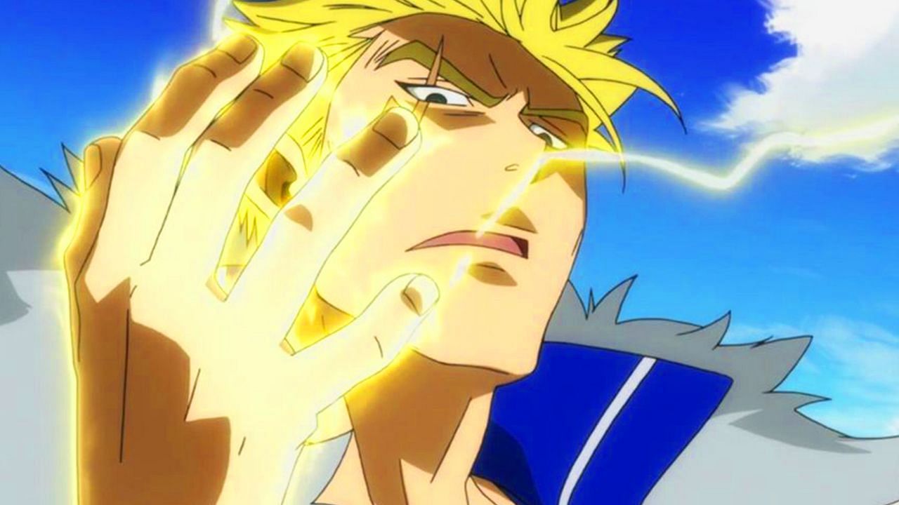 Laxus Dreyar, as seen in the anime (Image via A-1 Pictures)