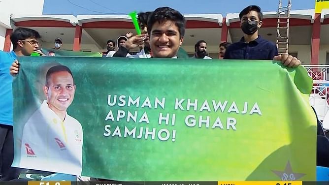 "Apna hi ghar samjho!" - Rawalpindi crowd extends warm welcome to Usman Khawaja