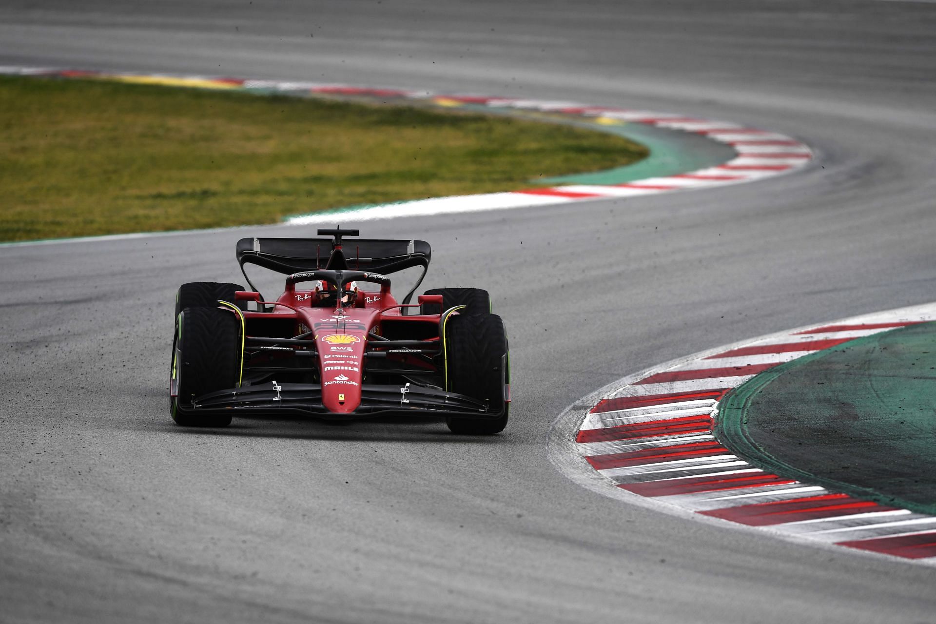 Formula 1 Testing in Barcelona - Carlos Sainz drives the Ferrari F1-75