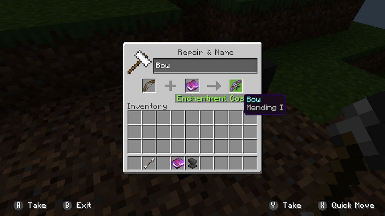 Mending is still a great choice for players in Minecraft to put on their bow (Image via Minecraft)