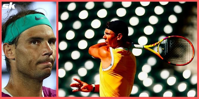 Watch: Rafael Nadal hits big groundstrokes and shows off new sleeveless outfit in a video from his practice session in Indian Wells