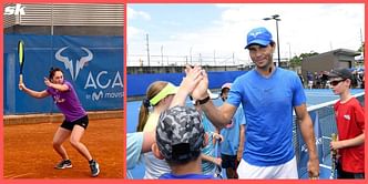 Unable to return home, Ukrainian tennis player Anastasiya Lopata thanks Rafael Nadal's academy for providing a place for her to practice