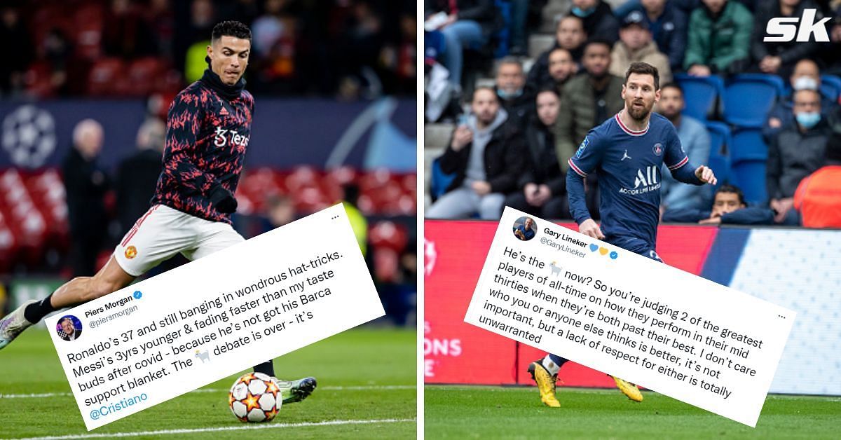 Lineker and Morgan had a passionate argument on Twitter about Cristiano Ronaldo and Lionel Messi