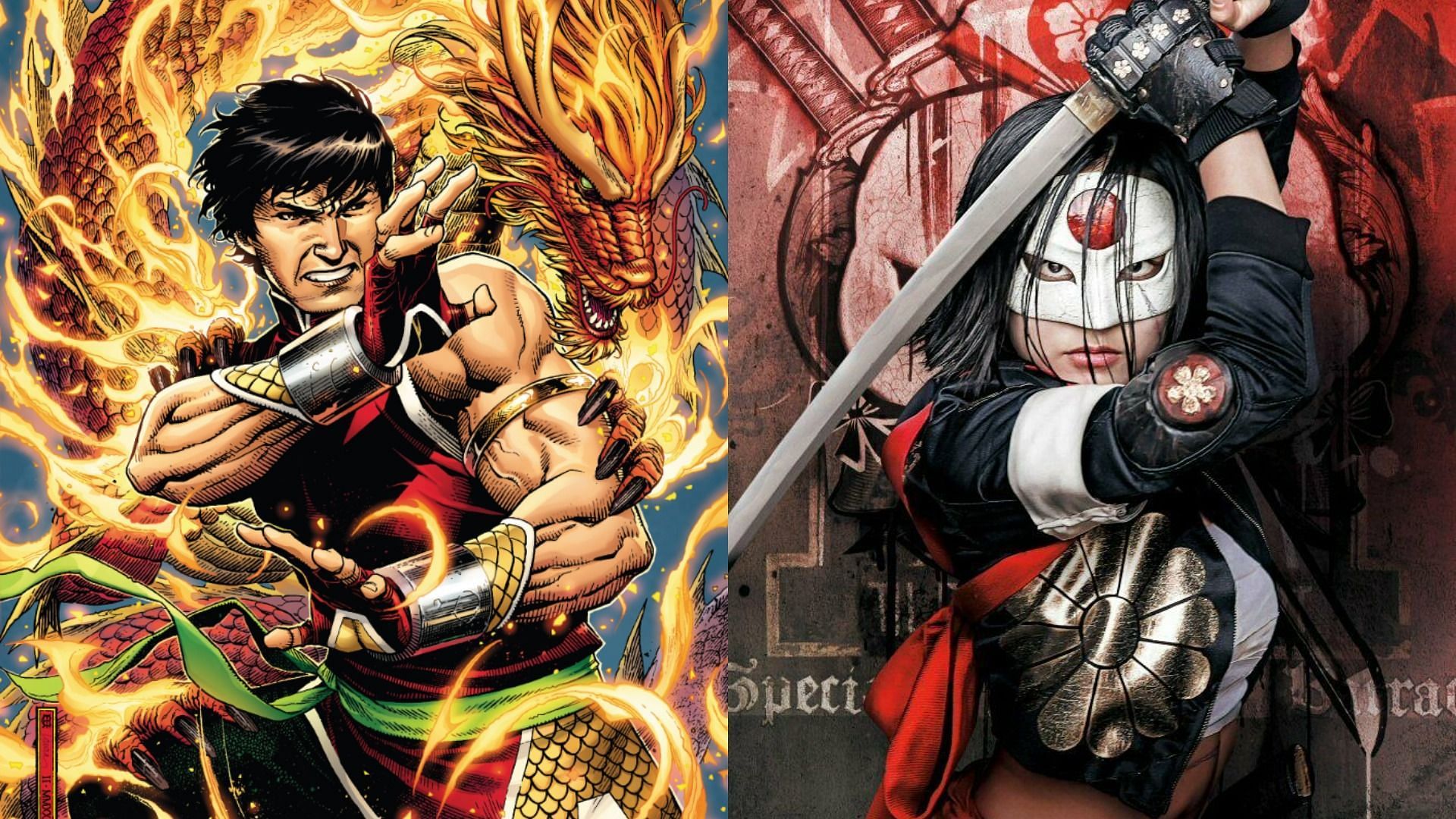 Top Asian characters from Marvel and DC Comics (Images via Marvel Comics and DC Comics)