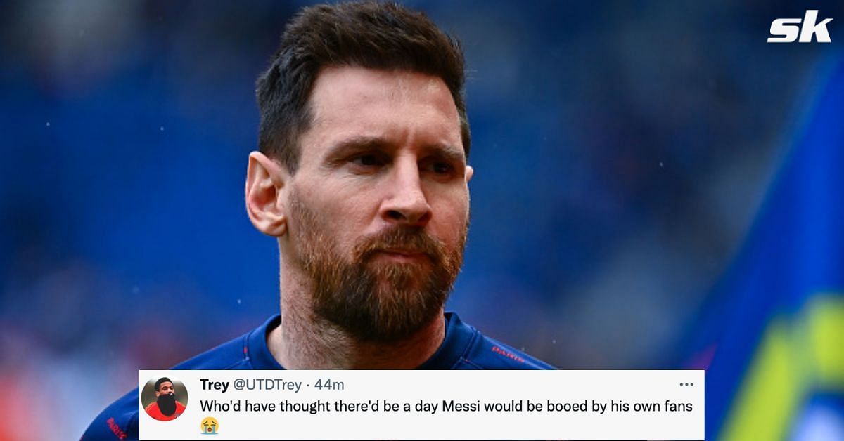 Lionel Messi was booed by his own fans on Sunday.
