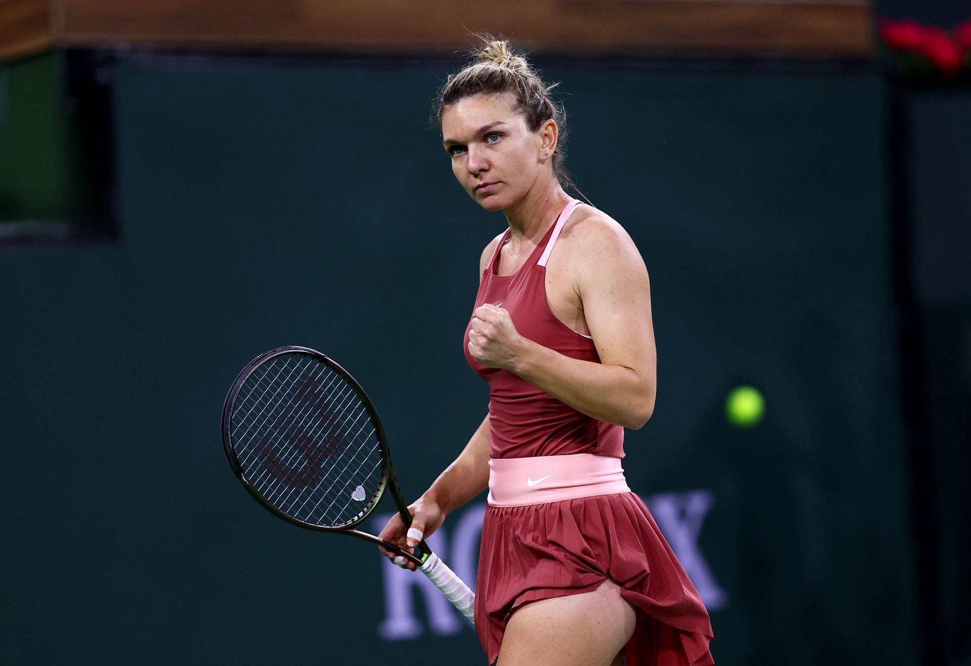 Simona Halep at the 2022 Indian Wells Open.