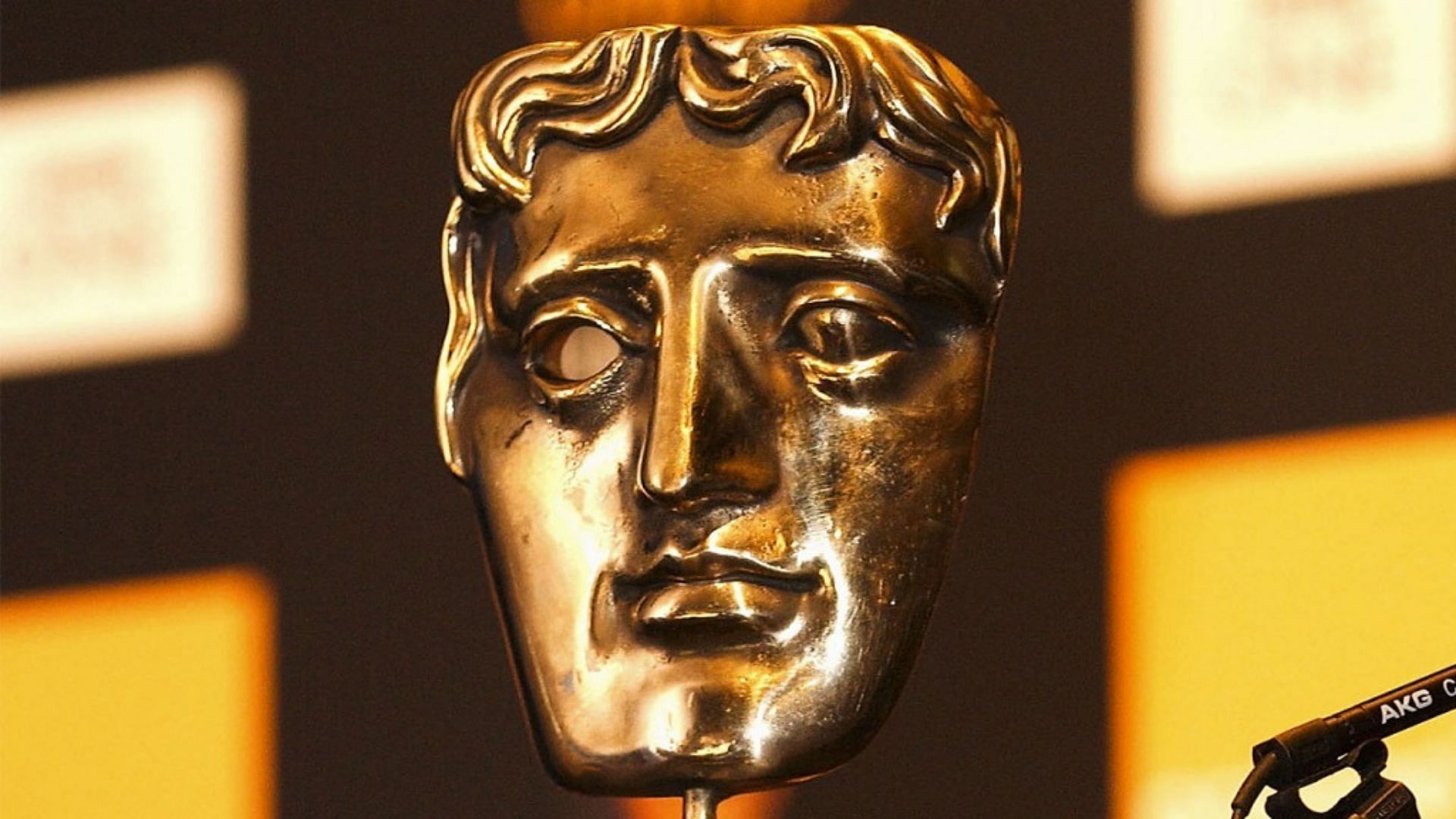 The BAFTA Awards trophy (Image via @THR/Twitter)