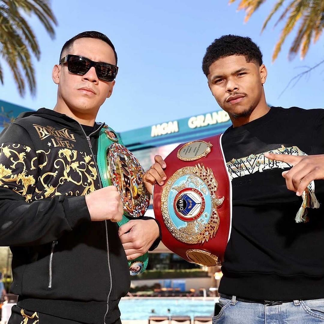 Oscar Valdez (left) and Shakur Stevenson (Right)