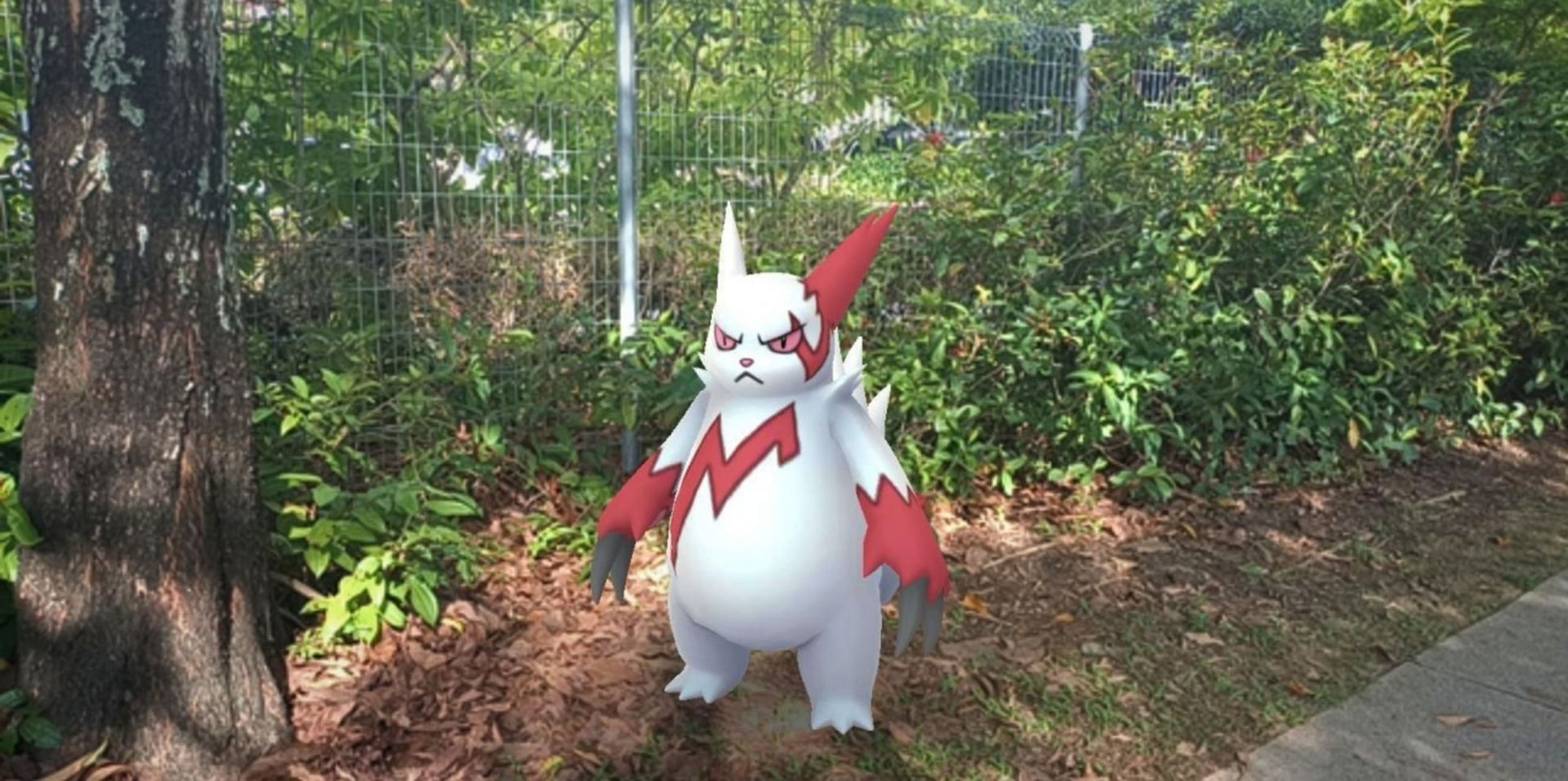 A wild Zangoose spotted in AR Mode (Image via pocketconsthargic/Tumblr)