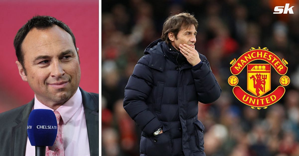 [L-to-R] Jason Cundy; Tottenham Hotspur manager Antonio Conte.