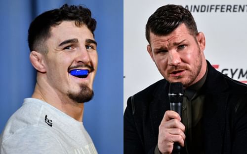 Tom Aspinall (left); Michael Bisping (right)