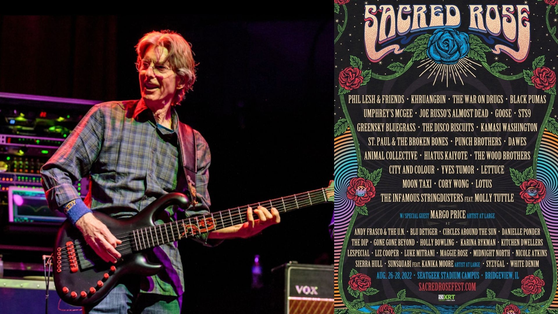 Sacred Rose music festival has announced its inaugural lineup slated to take place this August (Images via Facebook Phil Lesh and Sacred Rose Fest)