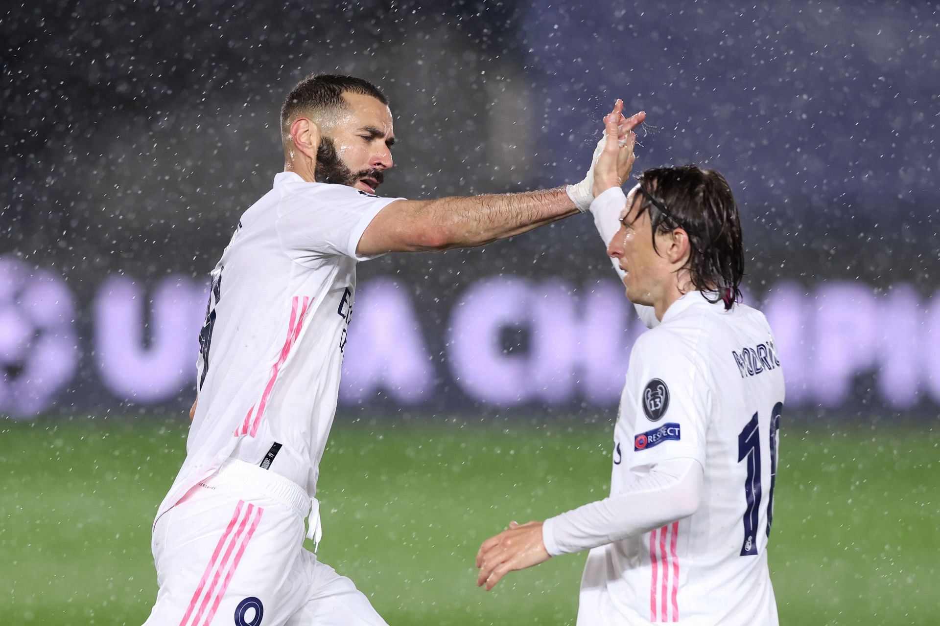 Karim Benzema (left) and Luka Modric (right) continue to blow opponents away.