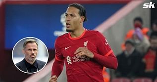 Jamie Carragher points out mistake made by Liverpool's Virgil van Dijk during Inter Milan's goal