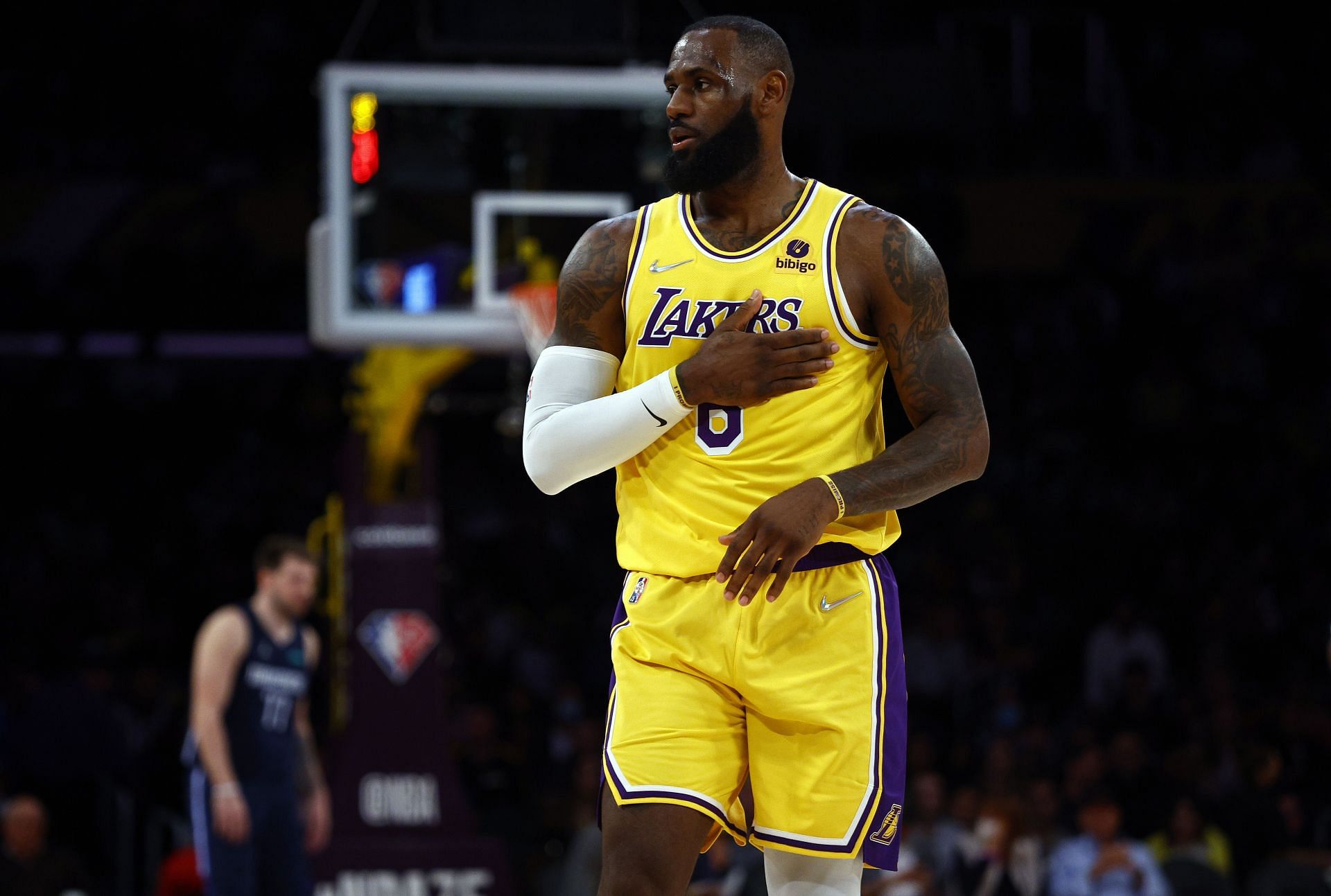 LA Lakers&#039; LeBron James in action