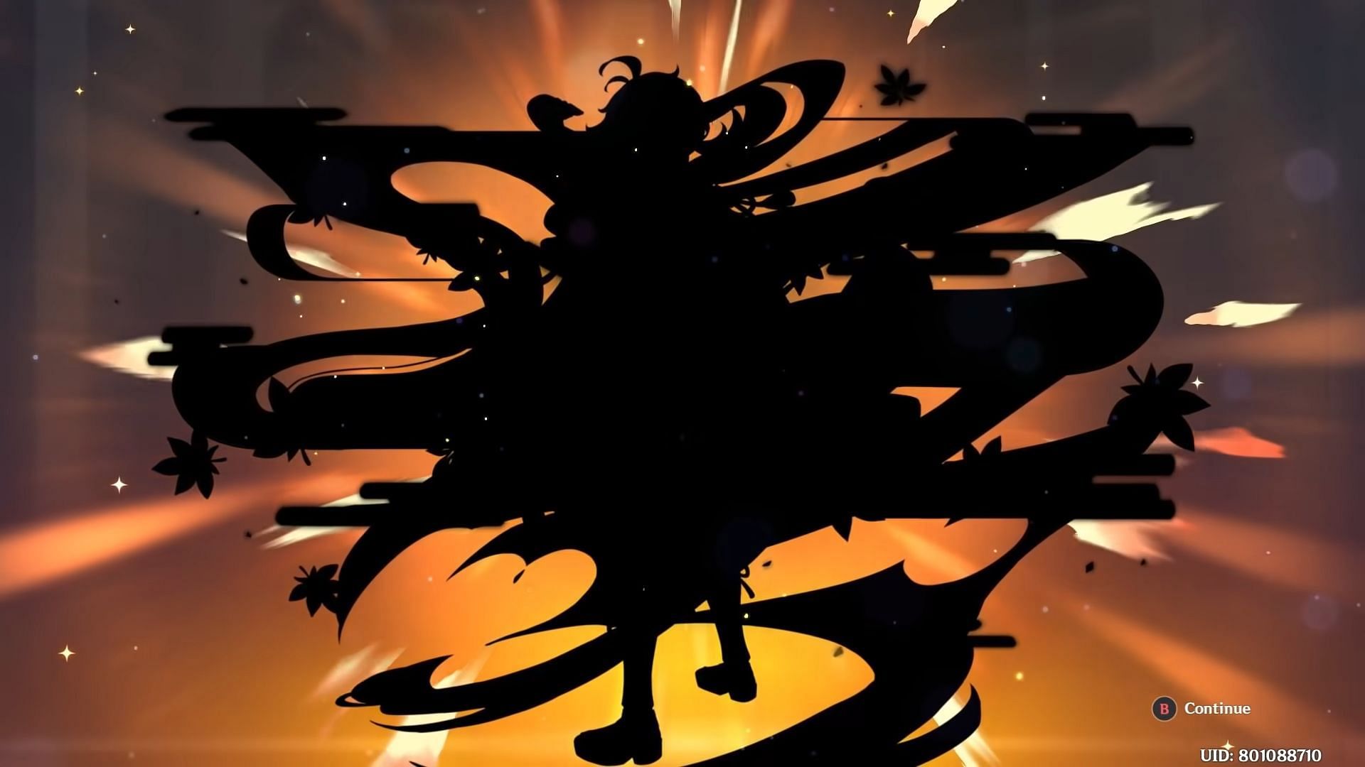 Kazuha Splash Art Silhouette (Image via Genshin Impact)
