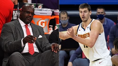 Shaquille O'Neal and Nikola Jokic. (Photo: The SportsRush)