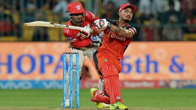 Pawan Negi batting for RCB. Pic: IPLT20.COM