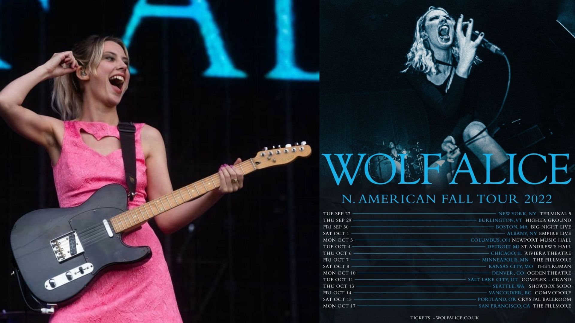 wolf alice tour support