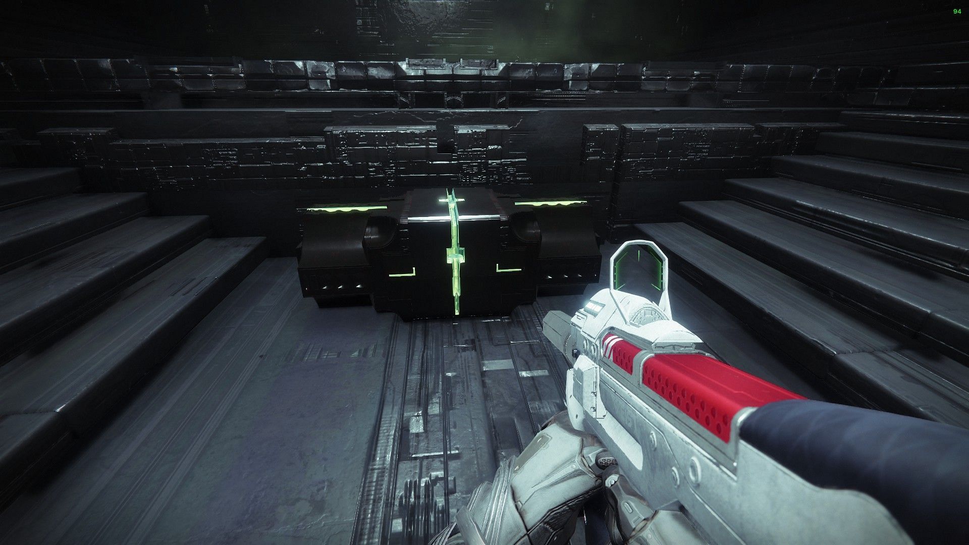 Secret chest located in the first escort encounter of Vow of the Disciple (Image via Bungie)