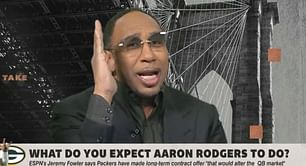 WATCH: Stephen A. Smith impersonates WWE legend Ric Flair during debate over Aaron Rodgers