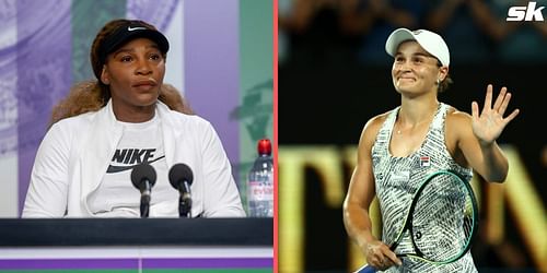 Serena Williams [left] has given her thoughts on Ashleigh Barty's retirement