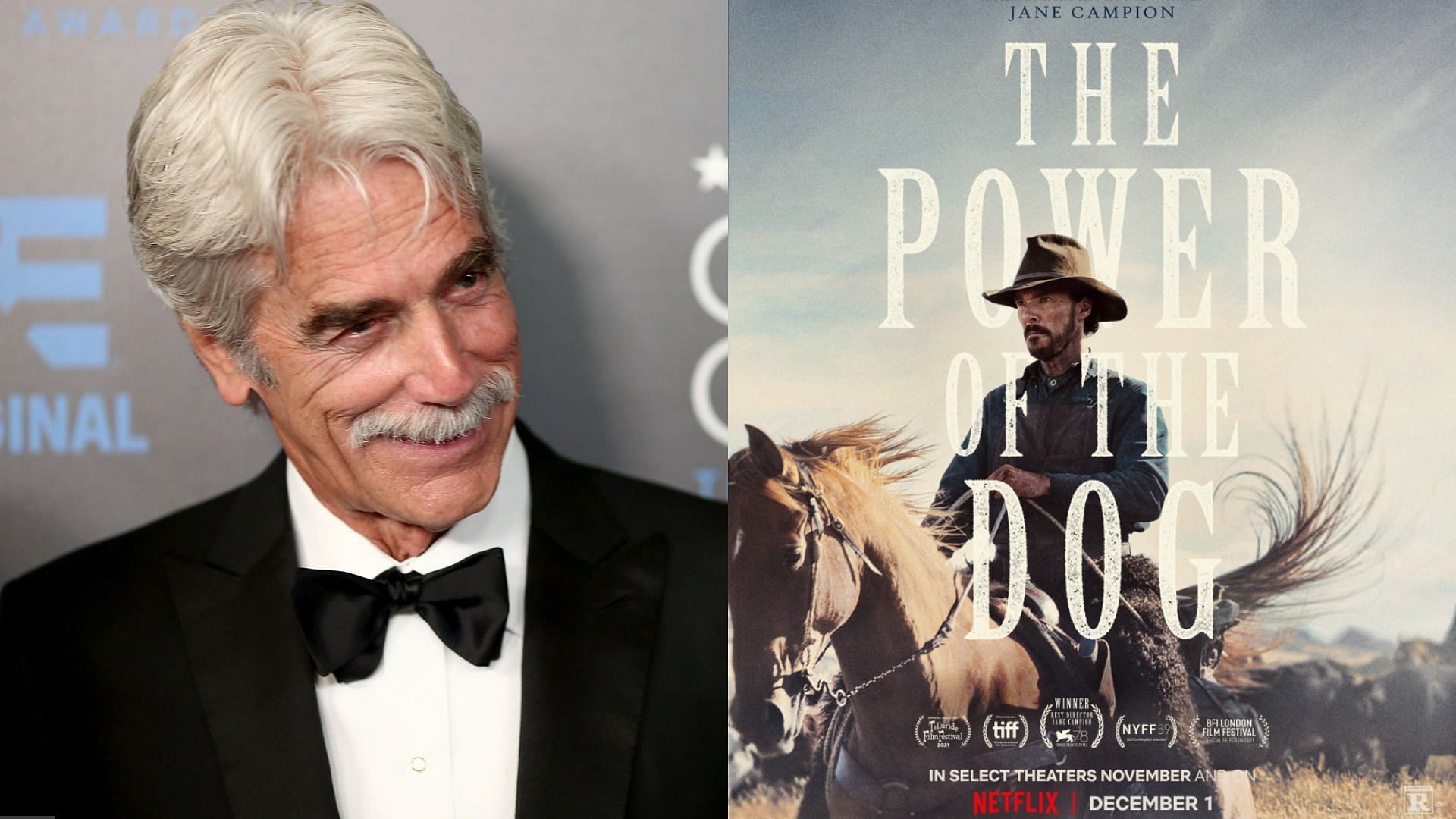 Sam Elliott recently criticized Jane Campion&#039;s Oscar-nominated film &#039;The Power of the Dog&#039; (Image via Christopher Polk/Getty Images and The Power of the Dog/Netflix)