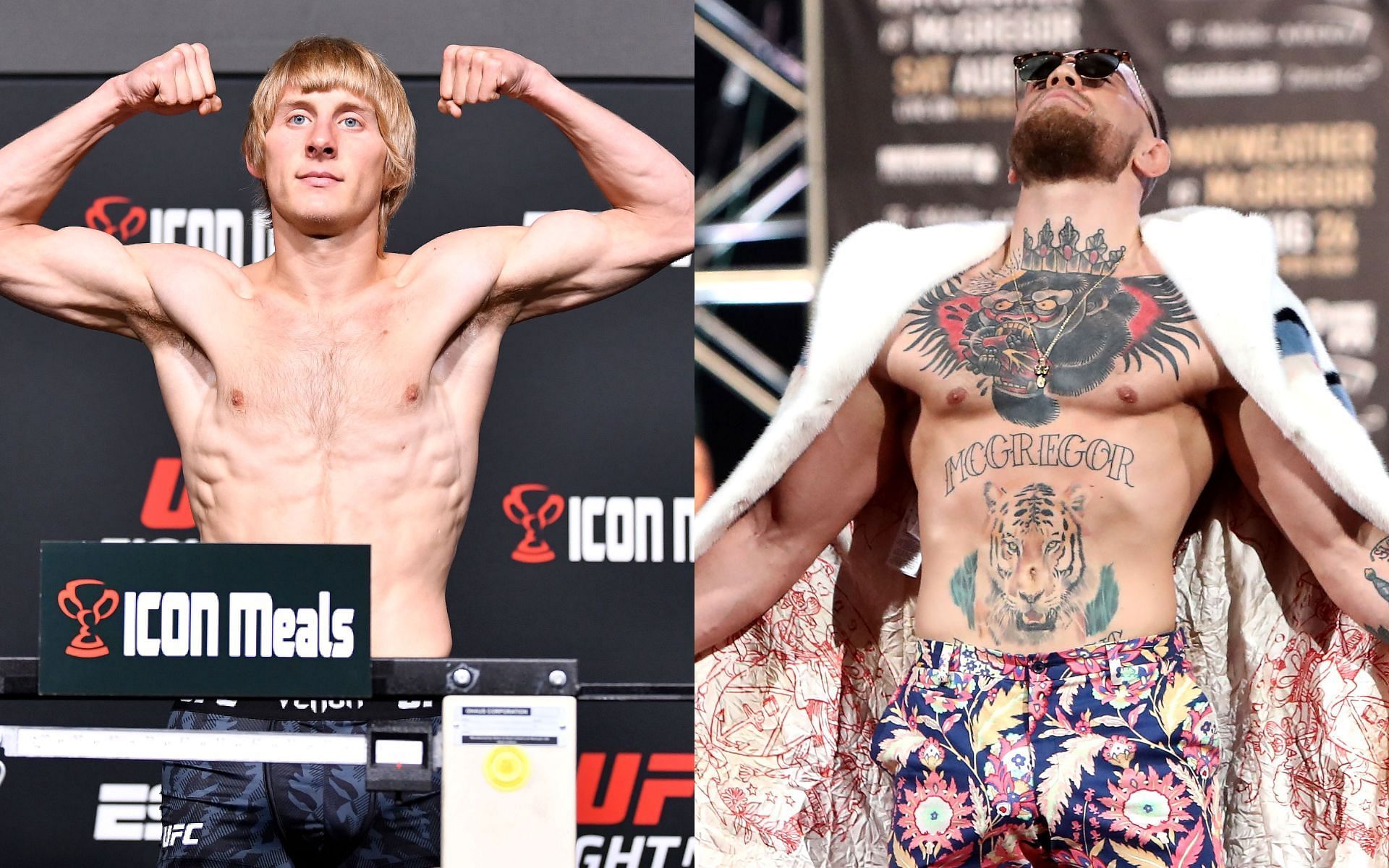 Paddy Pimblett (left) and Conor McGregor (right) (Images via Getty)