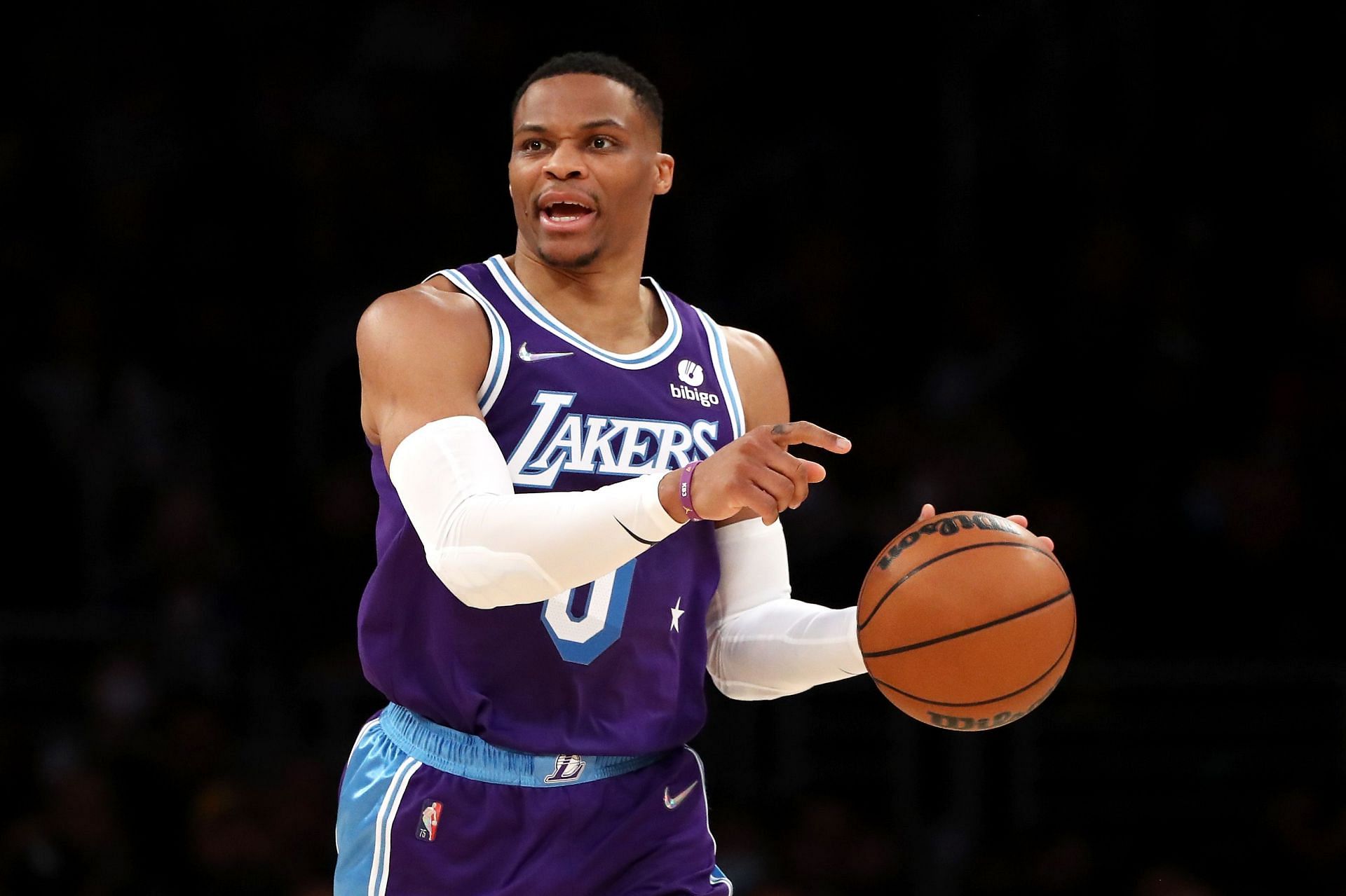 Russell Westbrook made just five field goals for the LA Lakers versus the Dallas Mavericks